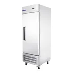 image of Polarman PLM-27FS 27" 1-Solid Door Reach-In Freezer, Bottom Mounted, 23 cu. ft., Stainless Steel