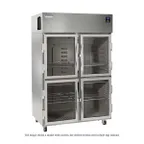 image of Delfield 6051XL-GH 72" 4-Half Glass Door Reach-In Refrigerator, 33.2 cu. ft., Top Mounted, Stainless Steel