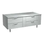 image of La Rosa 3164-RR 64" 4 Drawers Refrigerated Chef Base, Marine Edge Top, 4.48 cu ft, 115V 1.60A