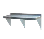 image of Blue Air WS1296 96" Wall-Mounted Stainless Steel Shelf, 12"D, NSF Certified