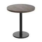 image of Flash Furniture GSF-RD30-DKBRN-TR18-GG 30in Round Beech Wood Butcher Block Table Top, Dark Brown, 29.5in H