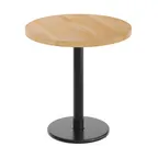 image of Flash Furniture GSF-RD30-NAT-TR18-GG 30 Round Butcher Block Wood Table Top Natural Beech