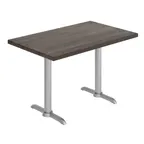 image of Flash Furniture GSF-REC3048-DKBRN-T0522S-GG 30x48 Rectangular Beech Wood Butcher Block Table Top, Dark Brown