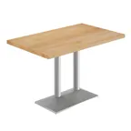 image of Flash Furniture GSF-REC3048-NAT-TB002S-GG 30x48 Natural Beech Wood Butcher Block Rectangular Restaurant Table Top