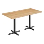 image of Flash Furniture GSF-REC3060-NAT-T2222-GG 30x60 Rectangular Butcher Block Wood Table Top, Natural Beech, 29.5H