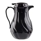 image of TableCraft Products 1001301 Coffee Decanter, 20 oz, Black, Triple‑Wall Insulation, Swirl Design