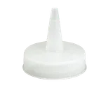 image of TableCraft Products 100TC - Clear 38mm Cone Tip Squeeze Bottle Top, Tip, Dishwasher Safe, Standard