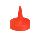 image of TableCraft Products 100TK - Red 38mm Squeeze Bottle Cap, Dishwasher Safe, Fits All 38mm Bottles