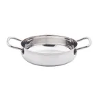 image of TableCraft 10292 Brazier Pan – 16oz, 8" x 5-7/8" x 1-3/8", Stainless Steel, Induction Ready, Safe