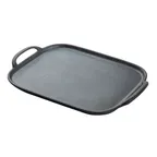 image of TableCraft 10331 Serving Tray, 14" x 10", Rectangular, Black, Melamine, Faux Cast Iron