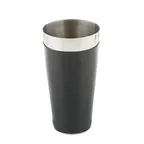 image of TableCraft Products 10370 Black 16 oz. Stainless Steel Bar Cocktail Shaker with Vinyl Coating