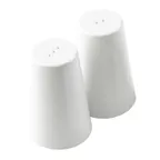image of TableCraft 10418 - Sierra Collection Salt & Pepper Shaker, Single, Melamine White, Plastic Jar, Set