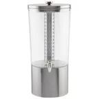 image of TableCraft 10451 - 4-1/2 Gallon Beverage Dispenser, Tritan Reservoir, Nickel-Plated ABS Faucet
