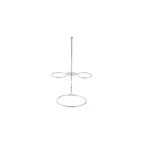 image of TableCraft 10460 Onion Ring Tower, Ramekin Holders, 4" x 4" x 7", Mirror Stainless Steel