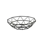 image of TableCraft Products 10463 Delta Series Wire Basket, 8" Dia x 2" H Round Powder‑Coated Steel Black