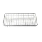 image of TableCraft Products 10521 - Stainless Steel Wire Display Basket 9" x 7" x 1-1/8" Rectangular Basket