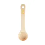 image of TableCraft 10638 - 1oz Solid Portion Control Spoon, 7.375" x 2" x .875", Beige Polycarbonate