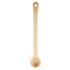 image of TableCraft 10640 1 oz Portion Control Spoon, Polycarbonate, Beige Handle, 11.625" x 2" x .875", NSF