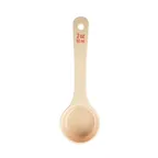 image of TableCraft Products 10642 Control Spoon, 2 Oz Beige Plastic, 7.8" x 2.5" x 1", Red, NSF