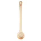 image of TableCraft 10645 Portion Control Spoon – 2 oz, Perforated, 12.125" x 2.5" x 1", Polycarbonate, Beige