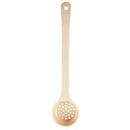image of TableCraft Products 10649 Portion Spoon, 3 Oz Perforated, Beige Plastic, 12.375"x2.75"x1.25",NSF