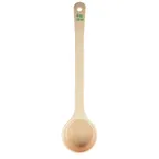 image of TableCraft 10652 Portion Control Spoon, 4 oz, 12.625" x 3" x 1.5", Solid Polycarbonate, Beige
