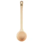 image of TableCraft 10656 Portion Control Spoon, 6 oz, 13"x3.75"x1.625", PC Beige, Handle Capacity Markings