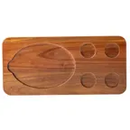 image of TableCraft Products 10709 Acacia Fajita Serving Board, 18-1/2" x 8-3/4" x 3/4", Rectangular Tray