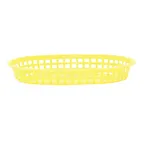 image of TableCraft Products 1076Y - Platter Basket 10.5"x7.25"x1.5" Yellow 150°F Dishwasher Safe