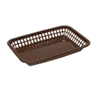 image of TableCraft Products 1077BR - Serving Basket, 10-3/4" x 7-3/4" x 1-1/2", 150°F, Dishwasher Safe