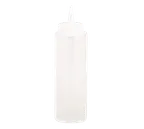 image of TableCraft 108C Clear Squeeze Bottle – 8 oz, 38mm Opening, Single Tip, Clear Cap, PE, Dishwasher Safe, USA
