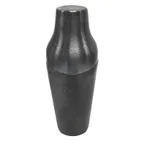 image of TableCraft 10904 Cocktail Shaker, 20oz 2‑Piece, 3-3/4"x3-3/4"x7", 18/8 Stainless Steel, Black