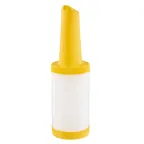 image of TableCraft Products 10910 Pourmaster Unit, 1 Qt (32 oz) Yellow Polyethylene Pourer