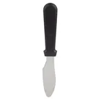 image of TableCraft 10929 Sandwich Spreader, 9" Stainless Steel Blade, Black Plastic Handle, Dishwasher Safe