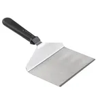 image of TableCraft 10933 Stainless Steel Turner, 11" Wide 6-1/4" Blade, 1-3/4" Height, Black Plastic Handle