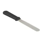 image of TableCraft Products 10937 Icing Spatula, 11", Stainless Steel, Black Plastic Handle, Dishwasher Safe