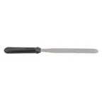 image of TableCraft 10938 - 8" Icing Spatula, Stainless Steel Blade, Black Plastic Handle, Dishwasher Safe