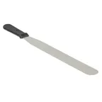 image of TableCraft Products 10941 - 14" Icing Spatula, Steel Blade, Black Plastic Handle, Dishwasher Safe