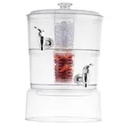 image of TableCraft 10961 2-Tier Beverage Dispenser, 2-Gallon, 12-1/4" x 9-1/8" x 15", Acrylic (SAN)