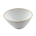 image of TableCraft Products 10965 – 13‑oz. Free‑form Melamine Bowl, 6‑3/8” x 5” x 3‑1/4”, White, Dishwasher Safe