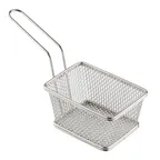 image of TableCraft 10971 - Stainless Steel Serving Basket, 6" x 4" x 3", 500°F Hot‑Hold, Wire
