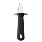 image of TableCraft 10975 - PerfectGrip Oyster Shucker, 2.375" x 1.625" x 6", 420 SS, Black Handle