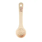image of TableCraft Products 11167 Control Spoon, 1.5 oz, 7.6"x2.3"x1", Perforated, Maroon, Polycarbonate, NSF