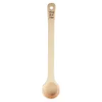 image of TableCraft 11168 Portion Control Spoon – 1.5 oz Solid Plastic, 11.875" x 2.25" x 1", Beige Handle