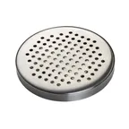 image of TableCraft 11172 Drip Tray – 5-1/2" Round Stainless Steel, 5-1/2 oz, Silver