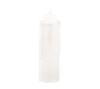 image of TableCraft 112C 12oz Clear Squeeze Bottle – Polyethylene, 38mm Opening, Dishwasher Safe, USA