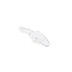 image of TableCraft Products 11401 Ice Scoop, 6 oz, Flat Bottom Polycarbonate, Dishwasher Safe, 5-8 oz
