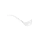 image of TableCraft Products 11445 Clear Plastic Ladle, 6 oz, 12" Length, 3-7/8" x 3-1/4" Dimensions
