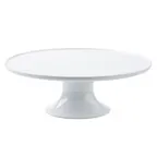 image of TableCraft 11489 Crofthouse Cake Stand – 11-1/2" Dia., 4" H, White Melamine, Round