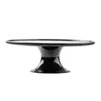 image of TableCraft 11490 - Crofthouse Cake Stand, 11-1/2" Dia. x 4" H, Black Melamine, Round Riser